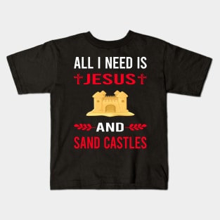 I Need Jesus And Sand Castle Kids T-Shirt